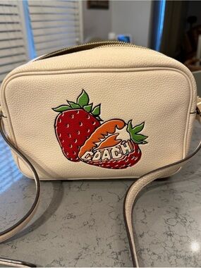 Coach Jamie Camera Bag with Strawberry Graphic